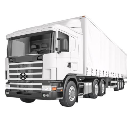 Multi-Axle Commercial Cargo Truck