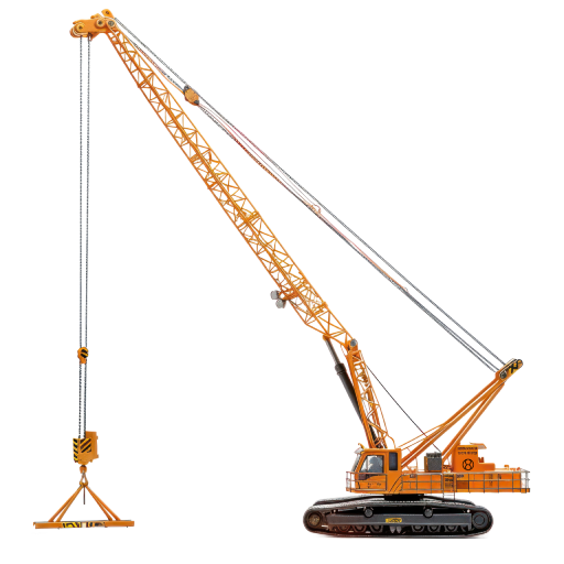 Heavy-Duty Crawler Crane with Lattice Boom