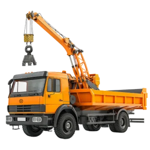 Hydraulic Crane Grab Tipper Truck